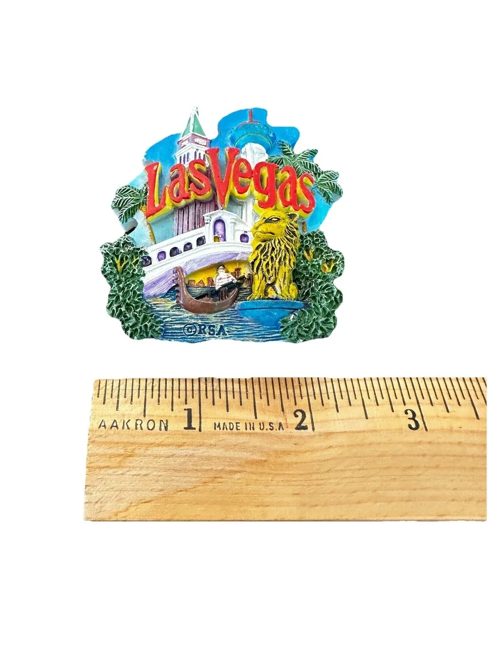 Las Vegas 3D Souvenir Fridge Magnet VGC